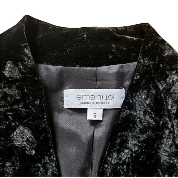 Emanuel Ungaro Black Blazer | Size 6 - Picture 3 of 3